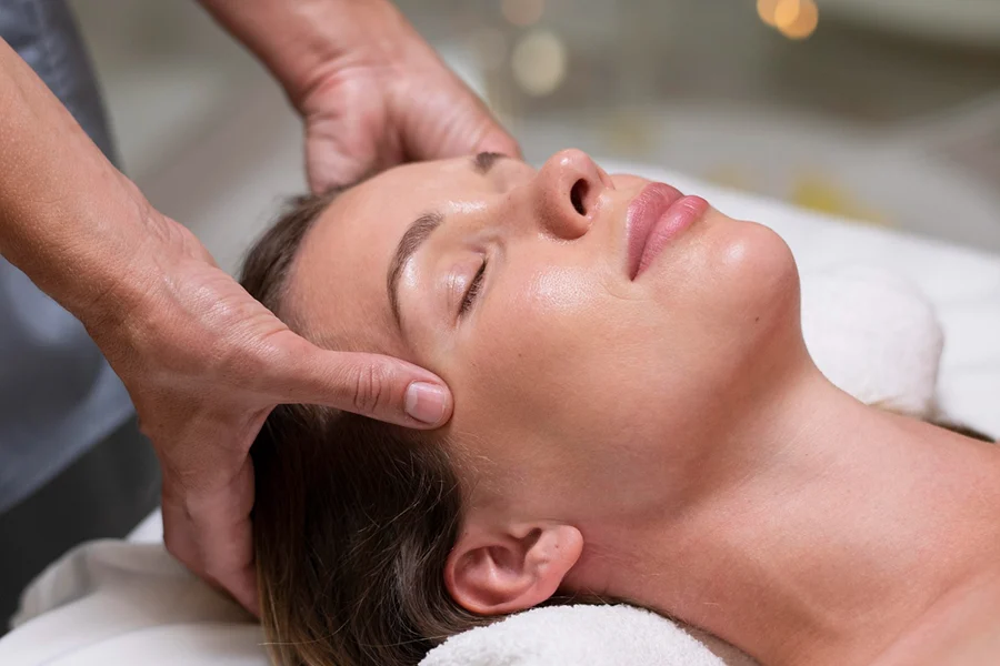 Relaxing spa massage therapy